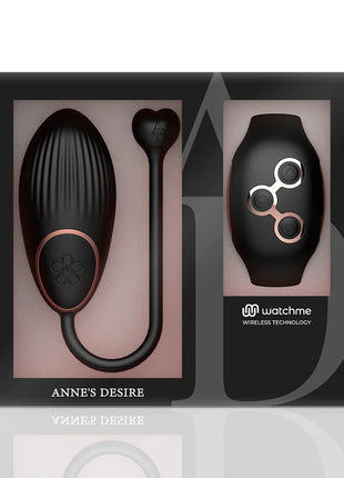 ANNE’S DESIRE - EGG FERNBEDIENUNGSTECHNOLOGIE WATCHME SCHWARZ/GOLD - Vibrierendes Ei
