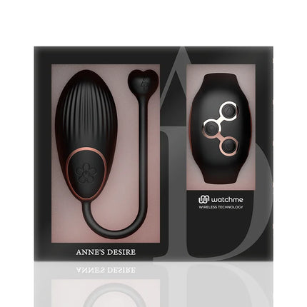 ANNE’S DESIRE - EGG FERNBEDIENUNGSTECHNOLOGIE WATCHME SCHWARZ/GOLD - Vibrierendes Ei