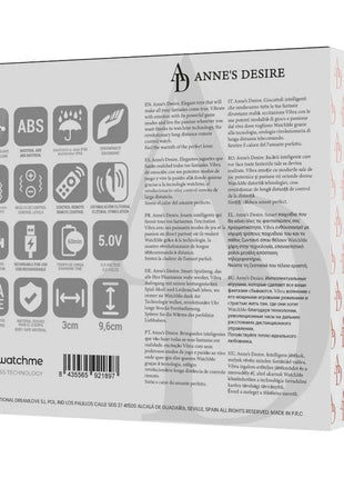 ANNE’S DESIRE - PANTY PLEASURE TECNOLOG A WATCHME SCHWARZ/GOLD - Minivibrator