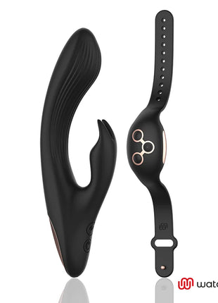 ANNE’S DESIRE - RABBIT FERNBEDIENUNGSTECHNOLOGIE WATCHME SCHWARZ/GOLD - Rabbit-Vibratoren