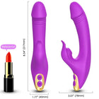 Lila silikonvibrator arony amant mit goldfarbenen tasten für clit und g-spot stimulierung ergonomisch geformt