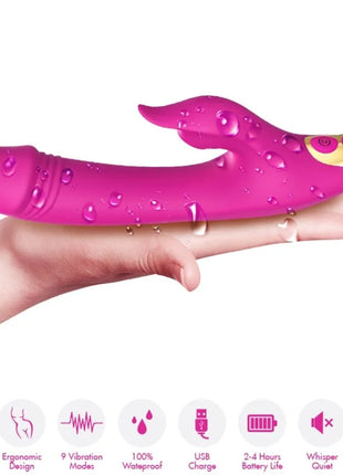 Armony amant pink und gold silikon vibrato mit flügelförmigem design für clit und g-spot stimulation lila
