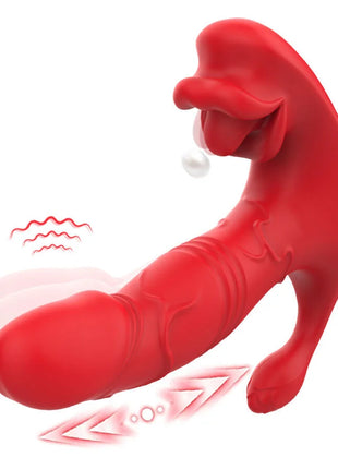 ARMONY - ANALVIBRATOR PANTY C UND G-SPOT STIMULATOR FERNBEDIENUNG ROT