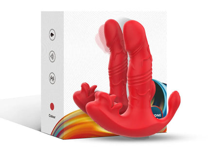 ARMONY - ANALVIBRATOR PANTY C UND G-SPOT STIMULATOR FERNBEDIENUNG ROT