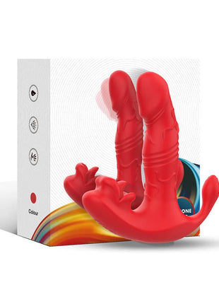 ARMONY - ANALVIBRATOR PANTY C UND G-SPOT STIMULATOR FERNBEDIENUNG ROT