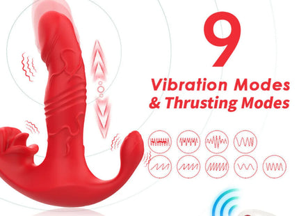 ARMONY - ANALVIBRATOR PANTY C UND G-SPOT STIMULATOR FERNBEDIENUNG ROT