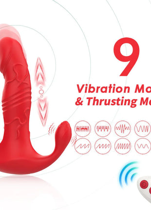ARMONY - ANALVIBRATOR PANTY C UND G-SPOT STIMULATOR FERNBEDIENUNG ROT
