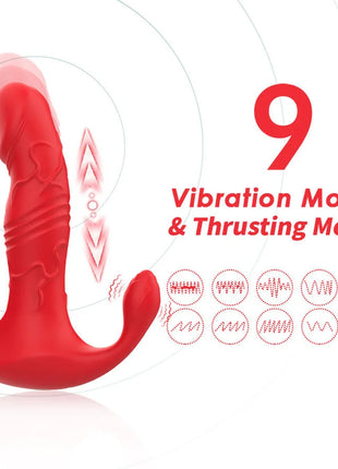 ARMONY - ANALVIBRATOR PANTY C UND G-SPOT STIMULATOR FERNBEDIENUNG ROT