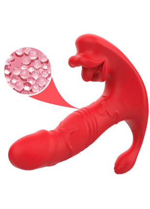 ARMONY - ANALVIBRATOR PANTY C UND G-SPOT STIMULATOR FERNBEDIENUNG ROT