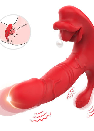 ARMONY - ANALVIBRATOR PANTY C UND G-SPOT STIMULATOR FERNBEDIENUNG ROT