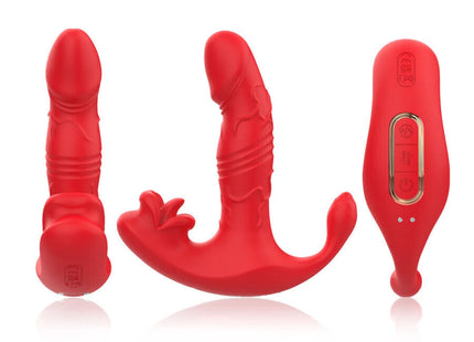 ARMONY - ANALVIBRATOR PANTY C UND G-SPOT STIMULATOR FERNBEDIENUNG ROT
