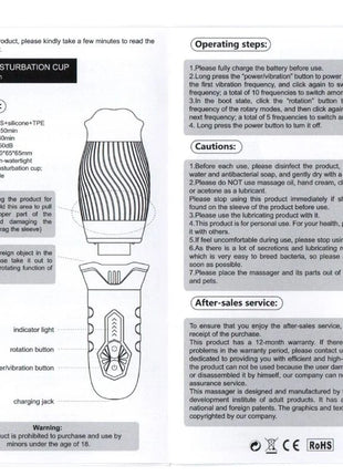 Weiss-schwarzer arcony belucci oral masturbator vibrator aus abs silikon tpe mit texturiertem griff und vibromodi