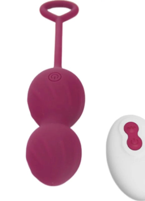 ARMONY - BLOSSOMS VAGINAL HANTEL VIBRATION FERNBEDIENUNG 10 VIBRATIONEN DUNKELROT