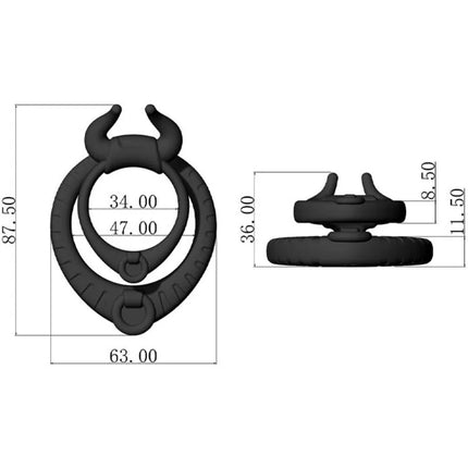 ARMONY - BULL’S PASION RING SCHWARZ - Penisring ohne Vibration