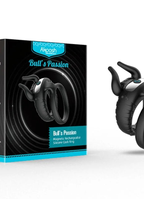 ARMONY - BULL’S PASION RINGVIBRATOR 10 GESCHWINDIGKEITEN SCHWARZ - Penisring mit Vibration
