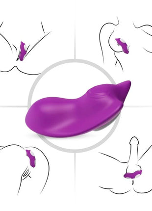 Armony butterfly tragbares rosa silikon vibrator mit glattem, gebogenem design und abgerundetem spitzenelement