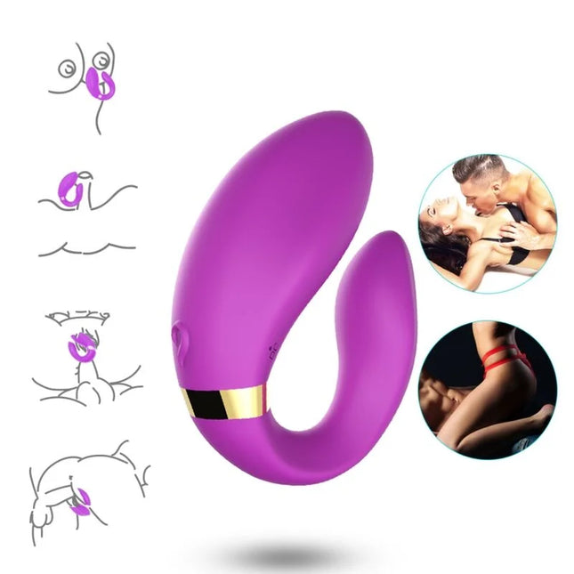 ARMONY - CRESCENT VIBRATOR FÜR PAARE FERNBEDIENUNG LILA