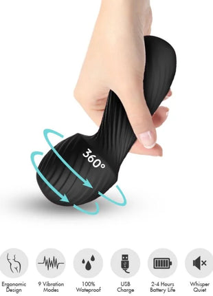 ARMONY - DAZZLE MASSAGER & VIBRATOR KLEIN SCHWARZ
