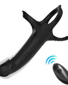 ARMONY - DILDO MIT RING & VIBRATOR FERNBEDIENUNG SCHWARZ - Penisring für Paare