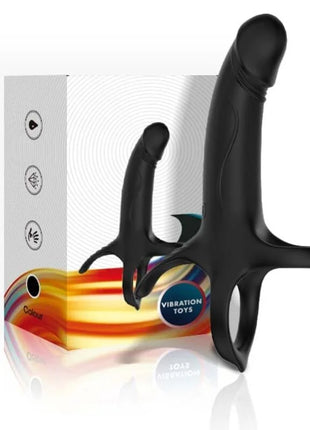 ARMONY - DILDO MIT RING & VIBRATOR FERNBEDIENUNG SCHWARZ - Penisring für Paare