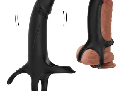 ARMONY - DILDO MIT RING & VIBRATOR SCHWARZ