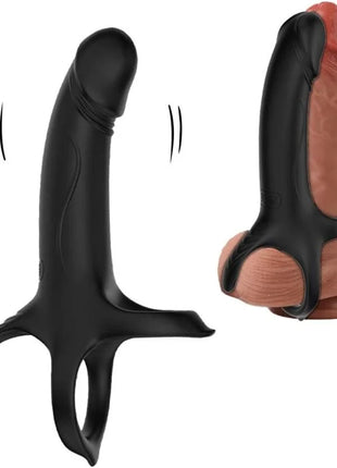 ARMONY - DILDO MIT RING & VIBRATOR SCHWARZ