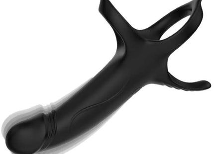 ARMONY - DILDO MIT RING & VIBRATOR SCHWARZ