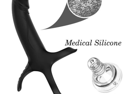 ARMONY - DILDO MIT RING & VIBRATOR SCHWARZ