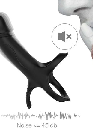 ARMONY - DILDO MIT RING & VIBRATOR SCHWARZ