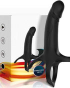 ARMONY - DILDO MIT RING & VIBRATOR SCHWARZ