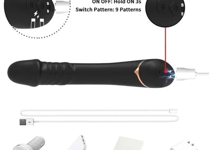 ARMONY - DILDO VIBRATOR SILIKON SCHWARZ