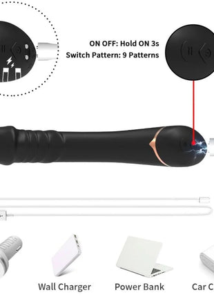 ARMONY - DILDO VIBRATOR SILIKON SCHWARZ