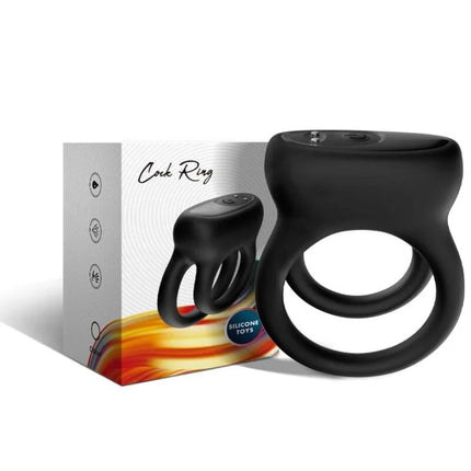 ARMONY - DOPPELRINGVIBRATOR SCHWARZ - Penisring mit Vibration