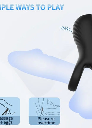 ARMONY - DOPPELRINGVIBRATOR SCHWARZ - Penisring mit Vibration