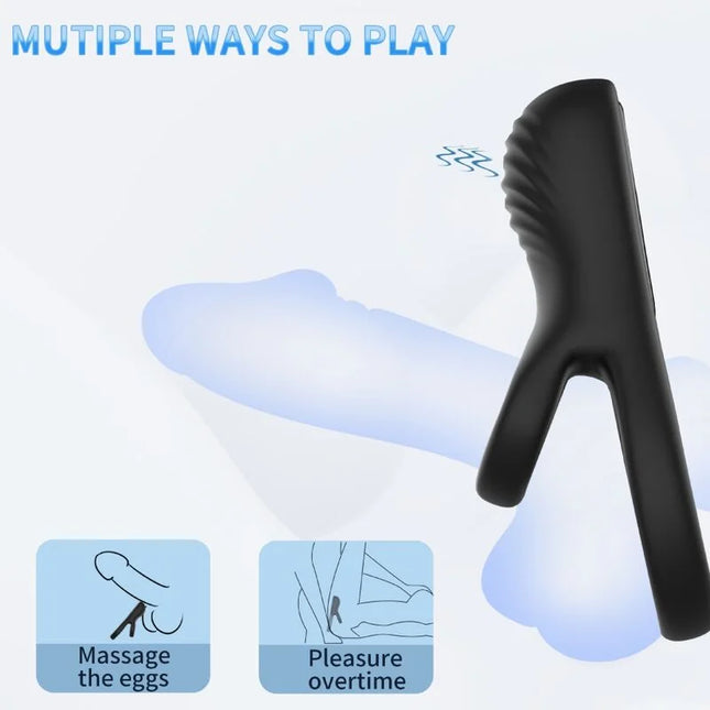 ARMONY - DOPPELRINGVIBRATOR SCHWARZ - Penisring mit Vibration