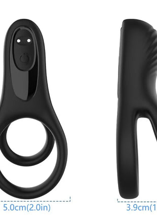 ARMONY - DOPPELRINGVIBRATOR SCHWARZ - Penisring mit Vibration