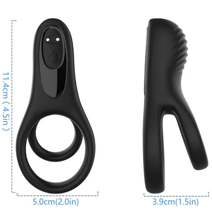 ARMONY - DOPPELRINGVIBRATOR SCHWARZ - Penisring mit Vibration