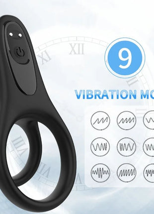 ARMONY - DOPPELRINGVIBRATOR SCHWARZ - Penisring mit Vibration