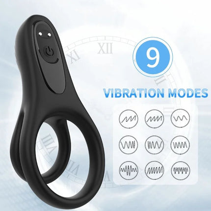 ARMONY - DOPPELRINGVIBRATOR SCHWARZ - Penisring mit Vibration