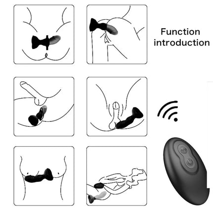 ARMONY - EXTREME A BLOOM ROSE VIBRATOR & ANALSTECKER FERNBEDIENUNG SCHWARZ - Anal-Vibratoren