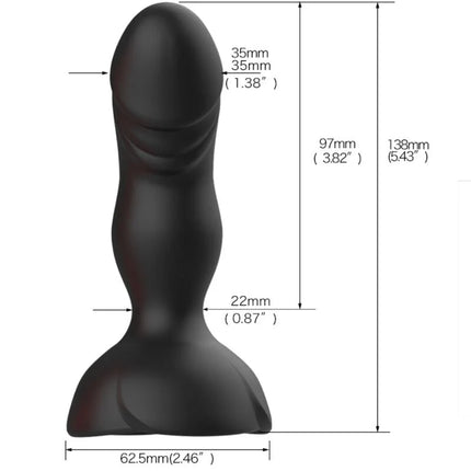 ARMONY - EXTREME A BLOOM ROSE VIBRATOR & ANALSTECKER FERNBEDIENUNG SCHWARZ - Anal-Vibratoren