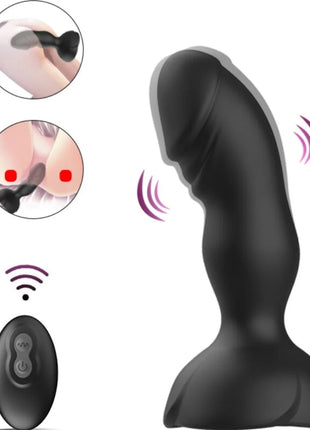 ARMONY - EXTREME A BLOOM ROSE VIBRATOR & ANALSTECKER FERNBEDIENUNG SCHWARZ - Anal-Vibratoren