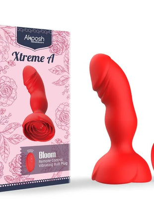 ARMONY - EXTREME A BLOOM ROSE VIBRATOR & ANALSTECKER FERNBEDIENUNG ROT - Anal-Vibratoren