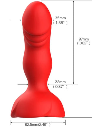 ARMONY - EXTREME A BLOOM ROSE VIBRATOR & ANALSTECKER FERNBEDIENUNG ROT - Anal-Vibratoren