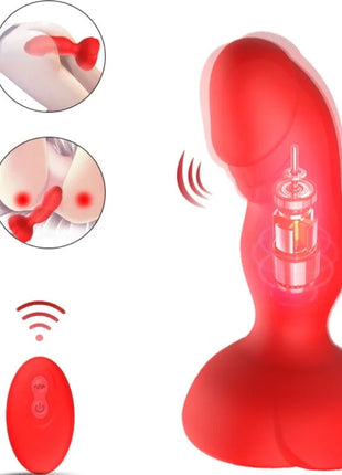 ARMONY - EXTREME A BLOOM ROSE VIBRATOR & ANALSTECKER FERNBEDIENUNG ROT - Anal-Vibratoren