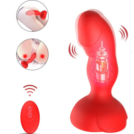 ARMONY - EXTREME A BLOOM ROSE VIBRATOR & ANALSTECKER FERNBEDIENUNG ROT - Anal-Vibratoren