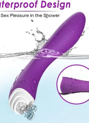 Armoy fairyland leckt vibrierender clit und vibrator lila in wasserfestem, glattem, gebogenem design in lila und weiß