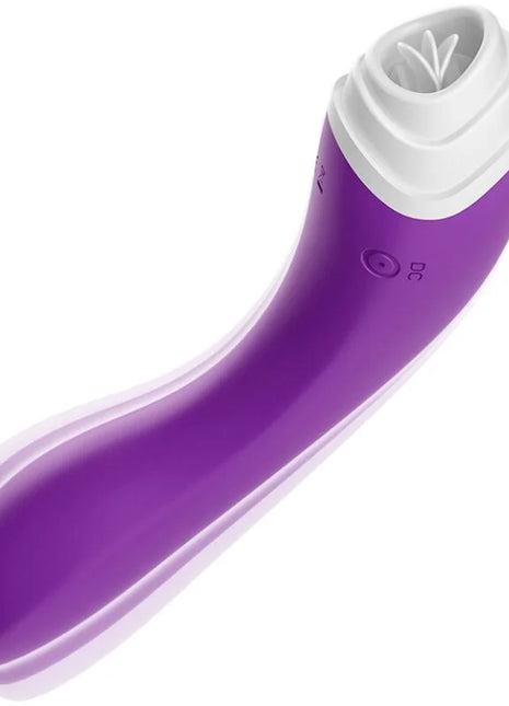 ArmonY fairyland leckvibrierender lila silikon vibrator mit ergonomischem gebogenem design zur klitorisstimulation