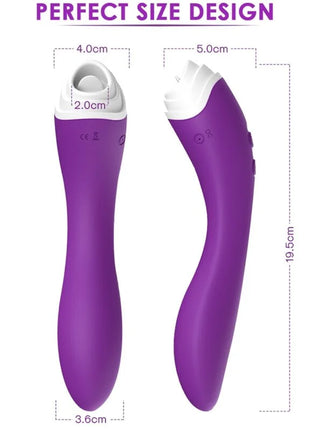 Armony fairyland leckvibrierender lila silikon vibrierender clit und vibrator mit ergonomischem gebogenem griff