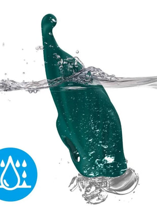 Teal silikon wasserdichte handyhülle mit elegantem ergonomischem design für armony fingerstimulator und vibrator grün